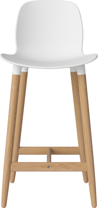 Seed High Chair H66 - Poly_Wood Legs_Oiled oak_White polypropylene 02-327-85_00003.png