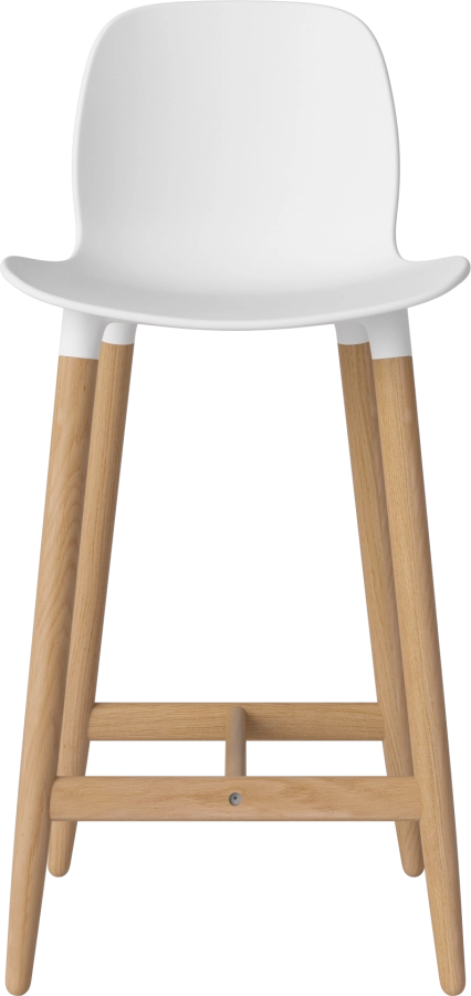 Seed High Chair H66 - Poly_Wood Legs_Oiled oak_White polypropylene 02-327-85_00003.png
