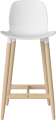 Seed High Chair H66 - Poly_Wood Legs_White pigmented oiled oak_White polypropylene 02-327-85_00007.png