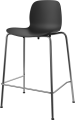 Seed High Chair H66 cm - Poly_Metal Legs_Chrome plated steel_Black polypropylene 02-327-80_00001_angle.png