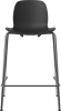 Seed High Chair H66 cm - Poly_Metal Legs_Chrome plated steel_Black polypropylene 02-327-80_00001.png