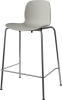 Seed High Chair H66 cm - Poly_Metal Legs_Chrome plated steel_Grey polypropylene 02-327-80_00004_angle.png