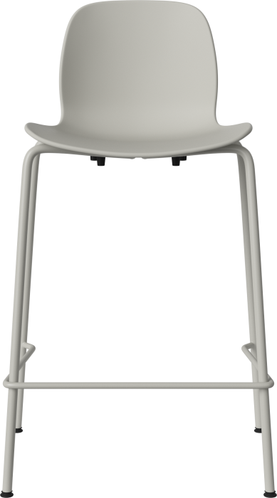 Seed High Chair H66 cm - Poly_Metal Legs_Grey lacquered steel_Grey polypropylene 02-327-80_00007.png