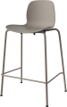 Seed High Chair H66 cm - Poly_Metal Legs_Mocca lacquered steel_Mocca polypropylene 02-327-80_00005_angle.png