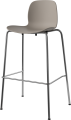Seed High Chair H76 cm - Poly_Metal Legs_Chrome plated steel_Mocca polypropylene 02-327-81_00002_angle.png