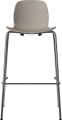 Seed High Chair H76 cm - Poly_Metal Legs_Chrome plated steel_Mocca polypropylene 02-327-81_00002.png