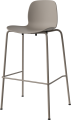 Seed High Chair H76 cm - Poly_Metal Legs_Mocca lacquered steel_Mocca polypropylene 02-327-81_00005_angle.png