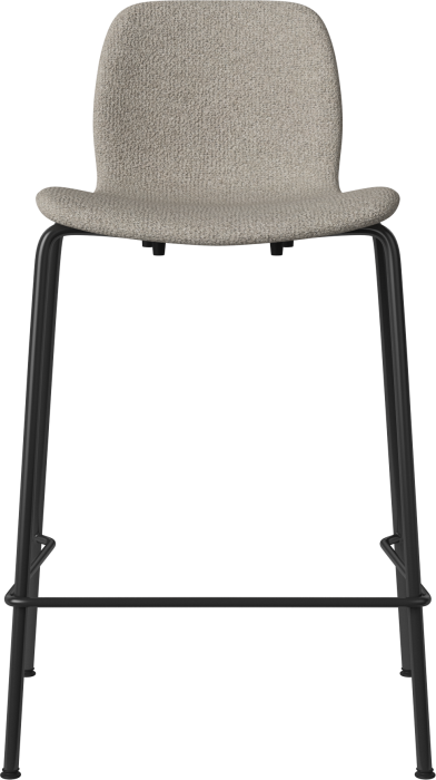 Seed High Chair H66 cm - Upholstered_Metal Legs_Monza Sand_Black lacquered steel 02-327-90_00359.png