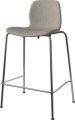 Seed High Chair H66 cm - Upholstered_Metal Legs_Monza Sand_Chrome plated steel 02-327-90_00358_angle.png
