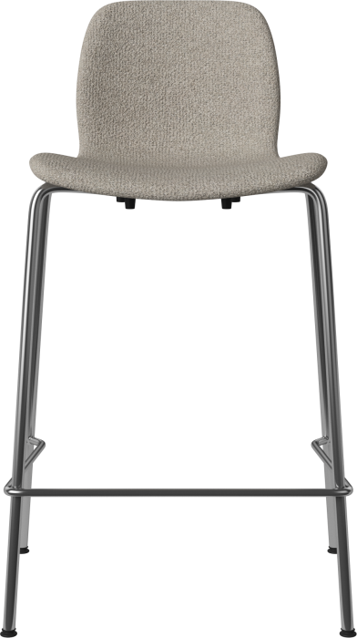 Seed High Chair H66 cm - Upholstered_Metal Legs_Monza Sand_Chrome plated steel 02-327-90_00358.png