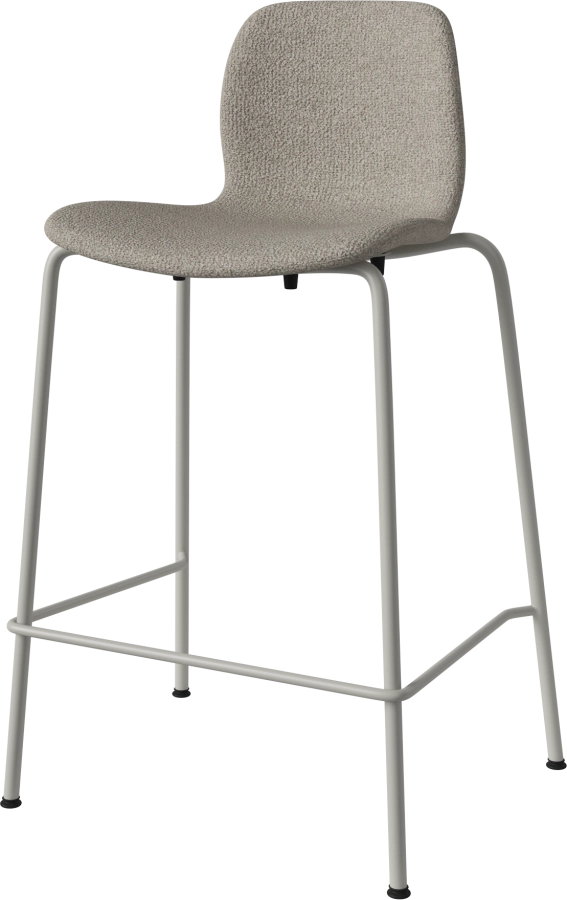 Seed High Chair H66 cm - Upholstered_Metal Legs_Monza Sand_Grey lacquered steel 02-327-90_00360_angle.png