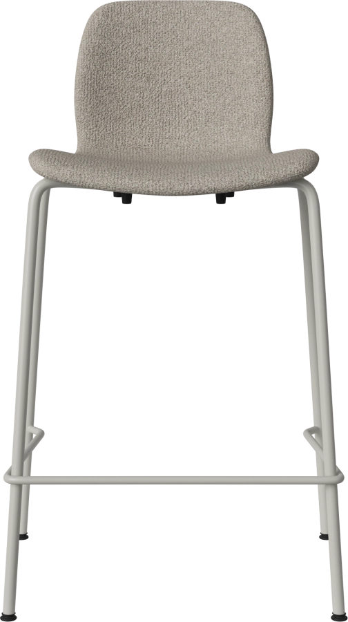 Seed High Chair H66 cm - Upholstered_Metal Legs_Monza Sand_Grey lacquered steel 02-327-90_00360.png