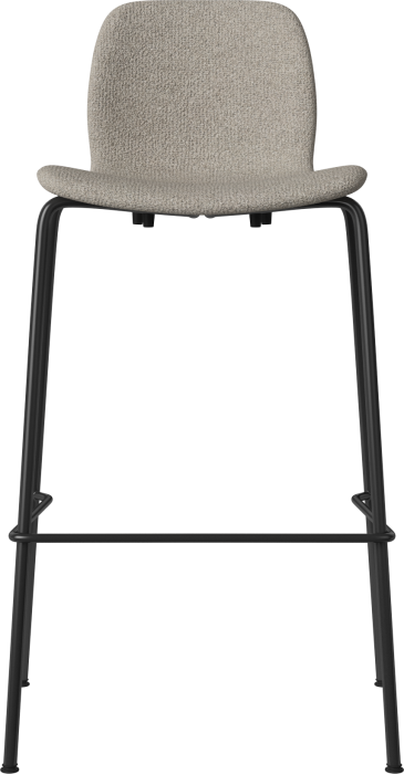Seed High Chair H76 cm - Upholstered_Metal Legs_Monza Sand_Black lacquered steel 02-327-91_00359.png