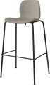 Seed High Chair H76 cm - Upholstered_Metal Legs_Monza Sand_Black lacquered steel 02-327-91_00359_angle.png