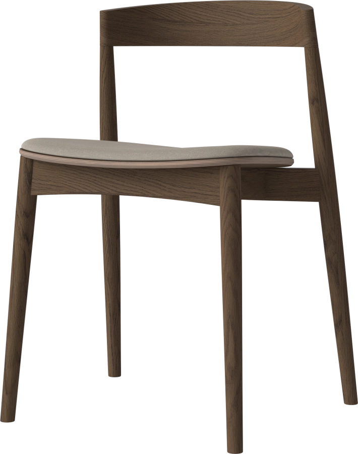 Kite Dining Chair - Upholstered_Soil Sand_Dark oiled oak Solid 02-118-05_00091_angle.png