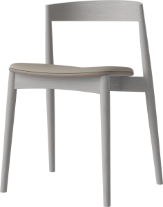 BOLIA krzesło tapicerowane KITE szary dąb