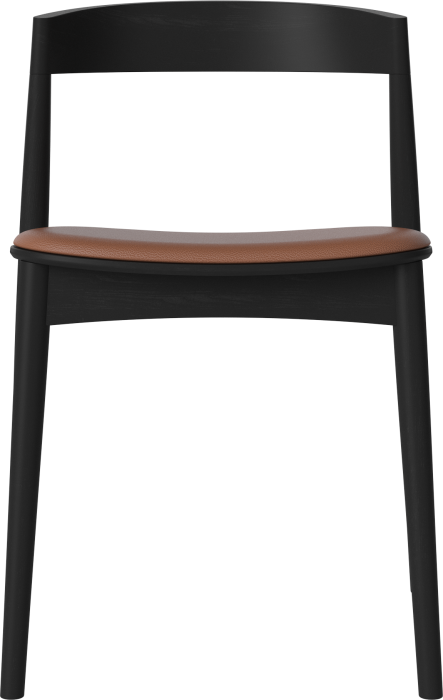Kite Dining Chair - Upholstered_Quattro by Spoor Cognac_Black lacquered oak Solid 02-118-05_00023.png