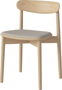 BOLIA krzesło tapicerowane MERGE dąb bielony