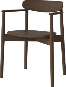 BOLIA krzesło z podłokietnikami MERGE ciemny dąb