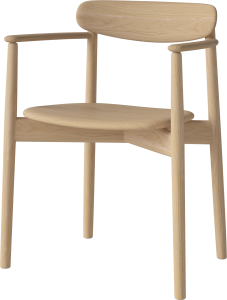 BOLIA krzesło z podłokietnikami MERGE dąb bielony