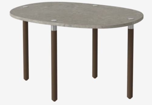 BOLIA stolik kawowy TUK S h42 szary marmur / ciemny dąb