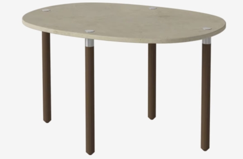 BOLIA stolik kawowy TUK S h42 szarobeżowy marmur / ciemny dąb