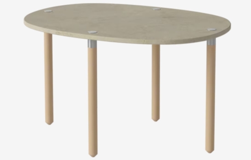 BOLIA stolik kawowy TUK S h42 szarobeżowy marmur / dąb bielony