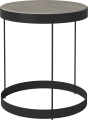 Drum Coffee Table Ø40 H45 cm_Grigio Bottarga marble_Black lacquered steel 03-105-10_00009.png