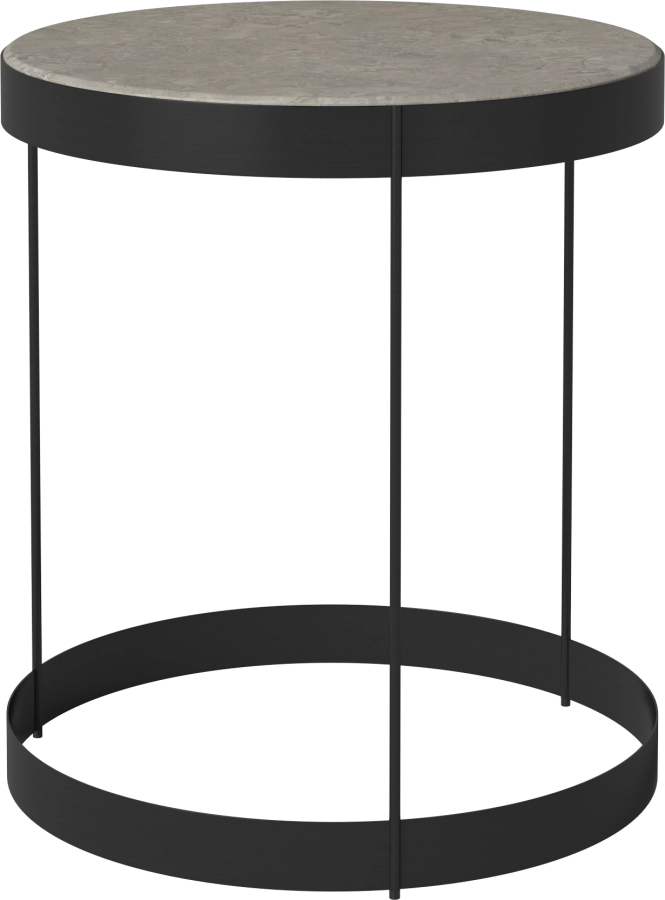 Drum Coffee Table Ø40 H45 cm_Grigio Bottarga marble_Black lacquered steel 03-105-10_00009.png