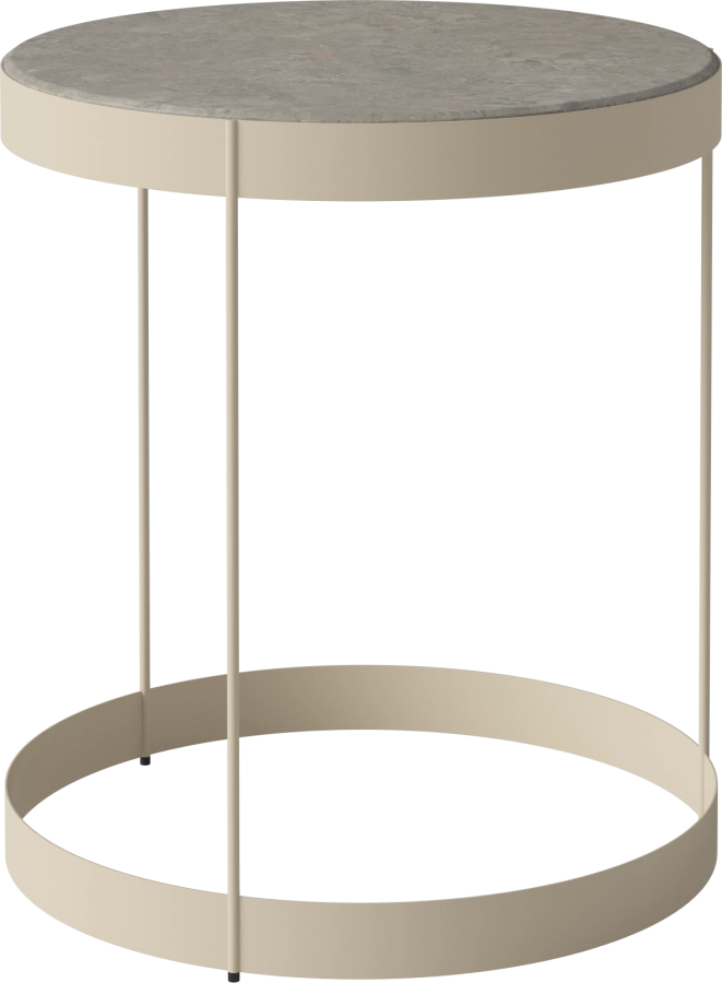 Drum Coffee Table Ø40 H45 cm_Grigio Bottarga marble_Creme lacquered steel 03-105-10_00013_angle.png