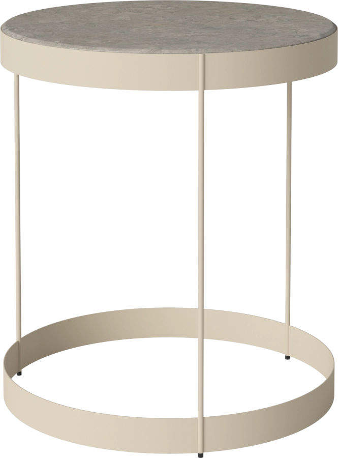 Drum Coffee Table Ø40 H45 cm_Grigio Bottarga marble_Creme lacquered steel 03-105-10_00013.png