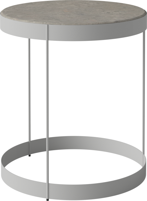 Drum Coffee Table Ø40 H45 cm_Grigio Bottarga marble_Grey lacquered steel 03-105-10_00011_angle.png