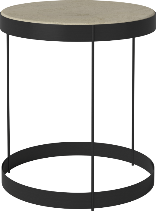 Drum Coffee Table Ø40 H45 cm_Jura Grey marble_Black lacquered steel 03-105-10_00007.png