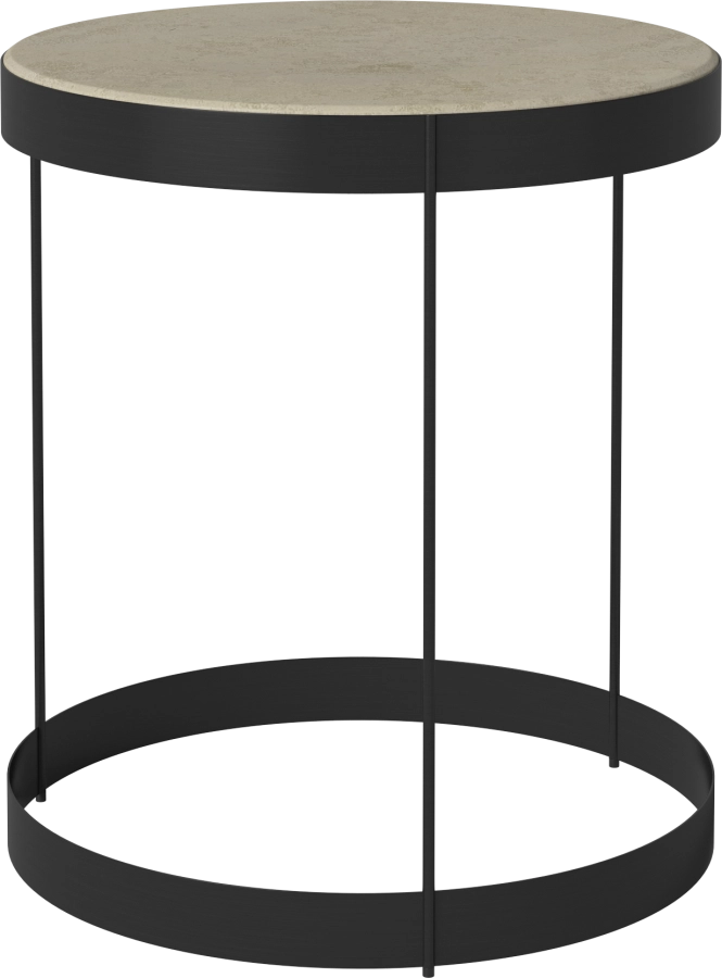 Drum Coffee Table Ø40 H45 cm_Jura Grey marble_Black lacquered steel 03-105-10_00007.png