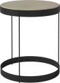 Drum Coffee Table Ø40 H45 cm_Jura Grey marble_Black lacquered steel 03-105-10_00007_angle.png