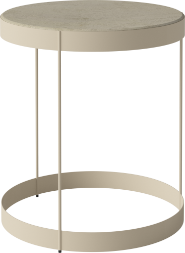 Drum Coffee Table Ø40 H45 cm_Jura Grey marble_Creme lacquered steel 03-105-10_00012_angle.png