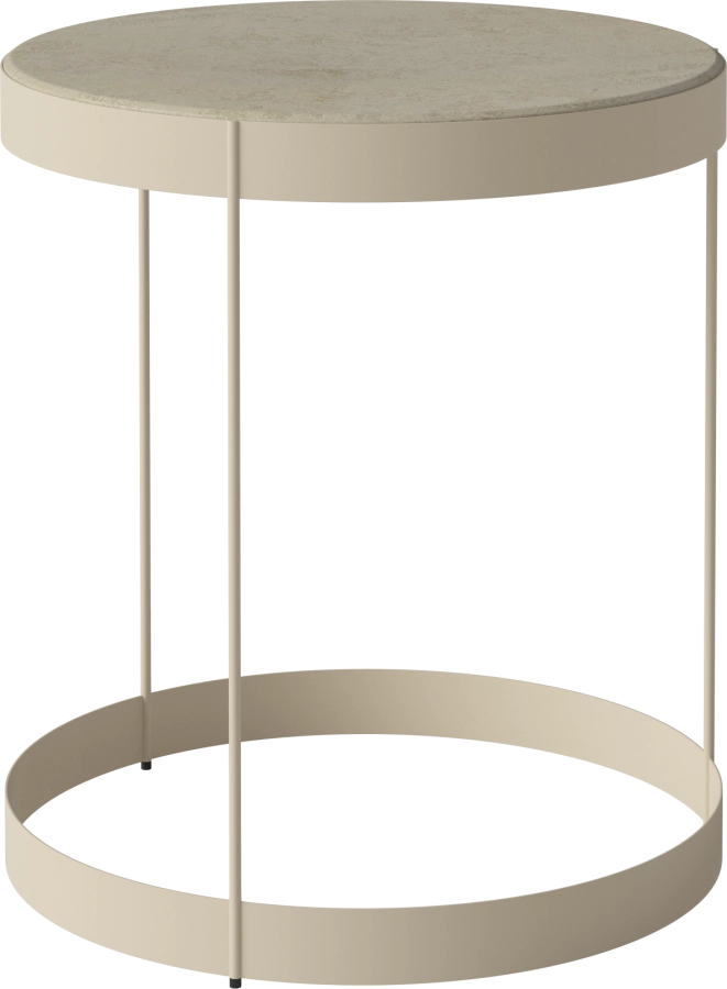 Drum Coffee Table Ø40 H45 cm_Jura Grey marble_Creme lacquered steel 03-105-10_00012_angle.png