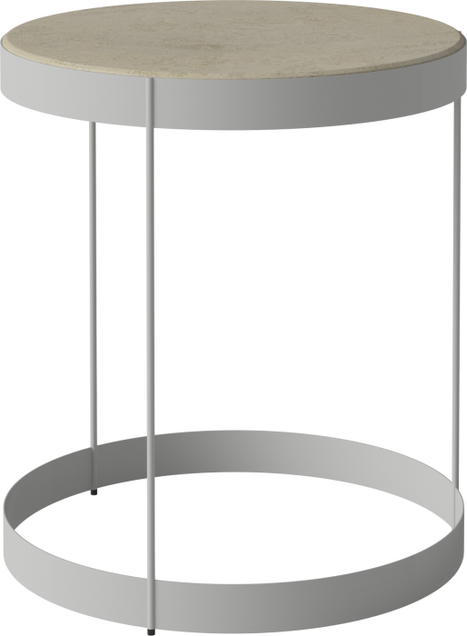 Drum Coffee Table Ø40 H45 cm_Jura Grey marble_Grey lacquered steel 03-105-10_00010_angle.png