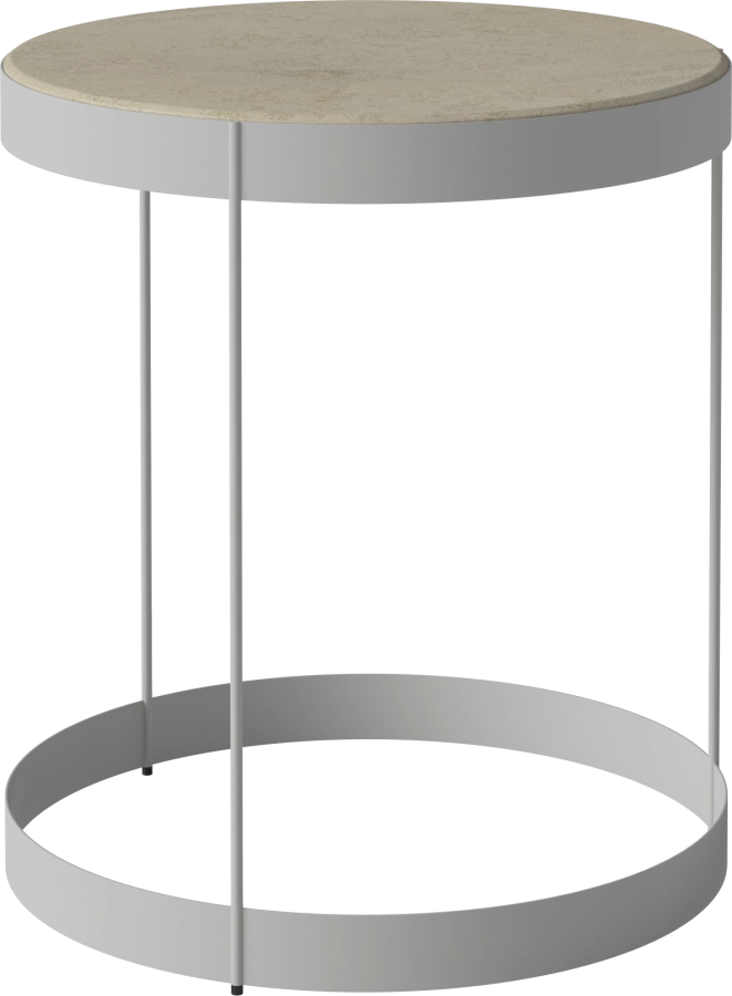 Drum Coffee Table Ø40 H45 cm_Jura Grey marble_Grey lacquered steel 03-105-10_00010_angle.png