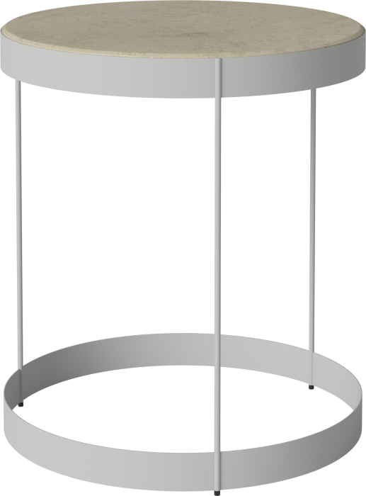 Drum Coffee Table Ø40 H45 cm_Jura Grey marble_Grey lacquered steel 03-105-10_00010.png