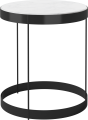 Drum Coffee Table Ø40 H45 cm_Grey_white marble_Black lacquered steel 03-105-10_00003_angle.png