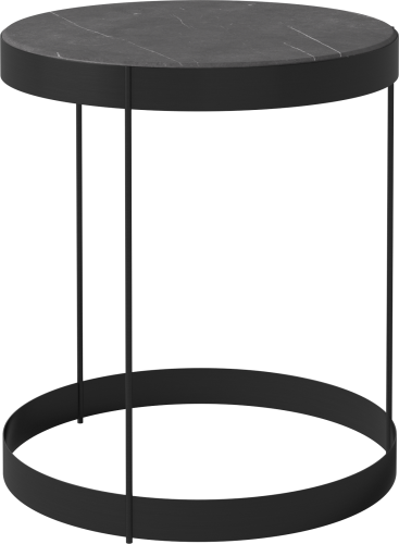 Drum Coffee Table Ø40 H45 cm_Pietra Grey marble_Black lacquered steel 03-105-10_00008_angle.png