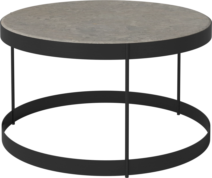Drum Coffee Table Ø60 H35 cm_Grigio Bottarga marble_Black lacquered steel 03-105-15_00009.png