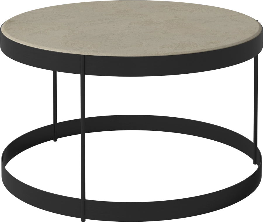 Drum Coffee Table Ø60 H35 cm_Jura Grey marble_Black lacquered steel 03-105-15_00007_angle.png