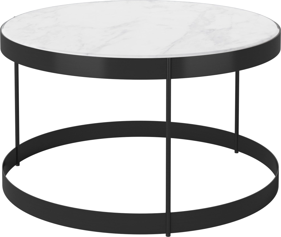 Drum Coffee Table Ø60 H35 cm_Grey_white marble_Black lacquered steel 03-105-15_00003.png