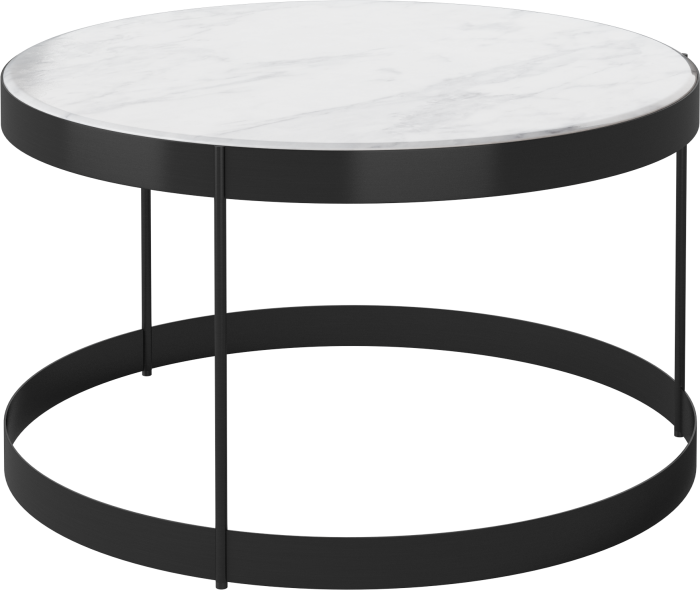 Drum Coffee Table Ø60 H35 cm_Grey_white marble_Black lacquered steel 03-105-15_00003_angle.png