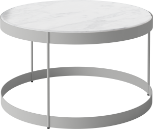 BOLIA stolik kawowy DRUM Ø60 szary cement / szara stal