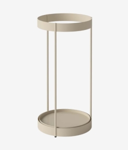 BOLIA stojak na parasole DRUM kremowa stal