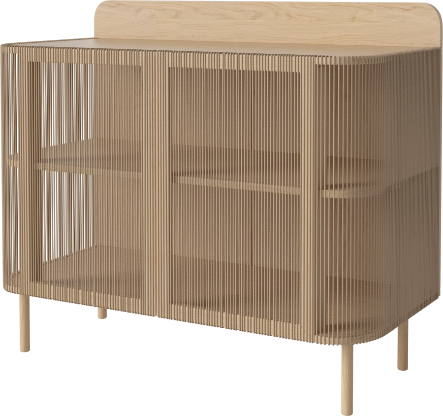 Cord DJ Console - 2 deck_Nature cord_White pigmented oiled oak_White pigmented oiled oak 04-139-10_00002_angle.png