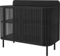 Cord DJ Console - 2 deck_Black cord_Black stained oiled oak_Black stained oiled oak 04-139-10_00001_angle.png